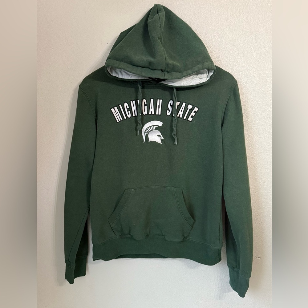 Colosseum Women’s Green Michigan State Spartans Arch & Logo Size Medium Hoodie